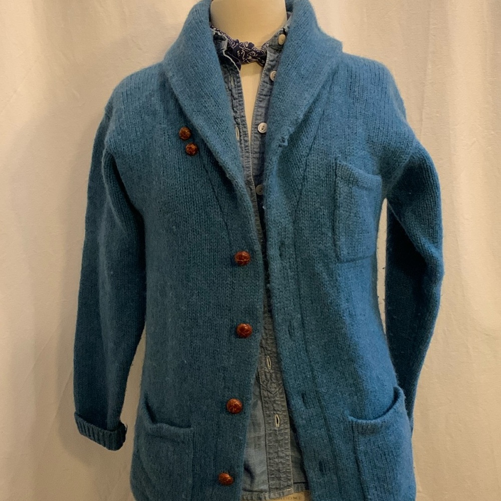Vintage Ralph Lauren Wool Shawl Collar Cardigan